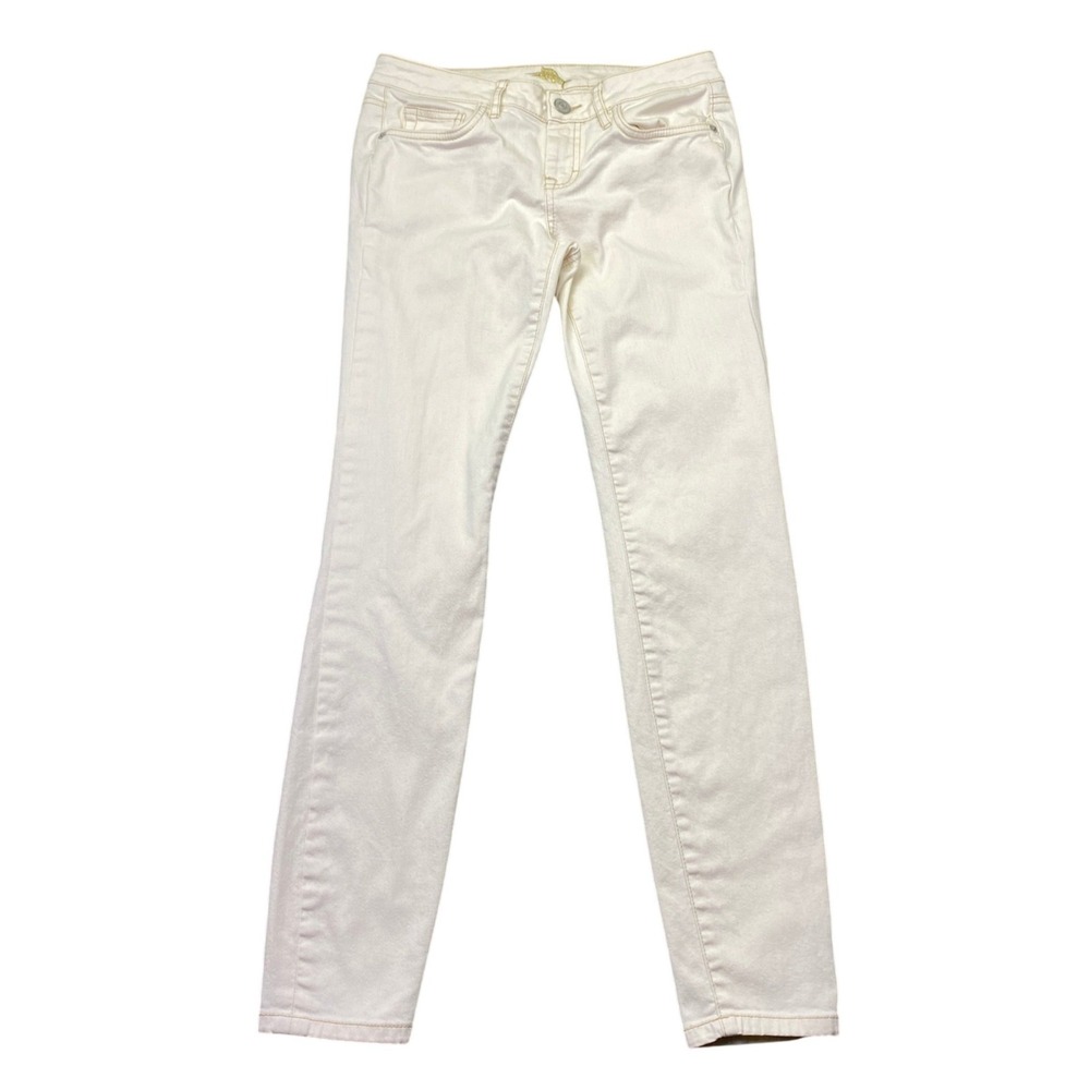 Tommy‎ Bahama Denim Womens Skinny Jeans Off-White Cream TW114097 Sz 26